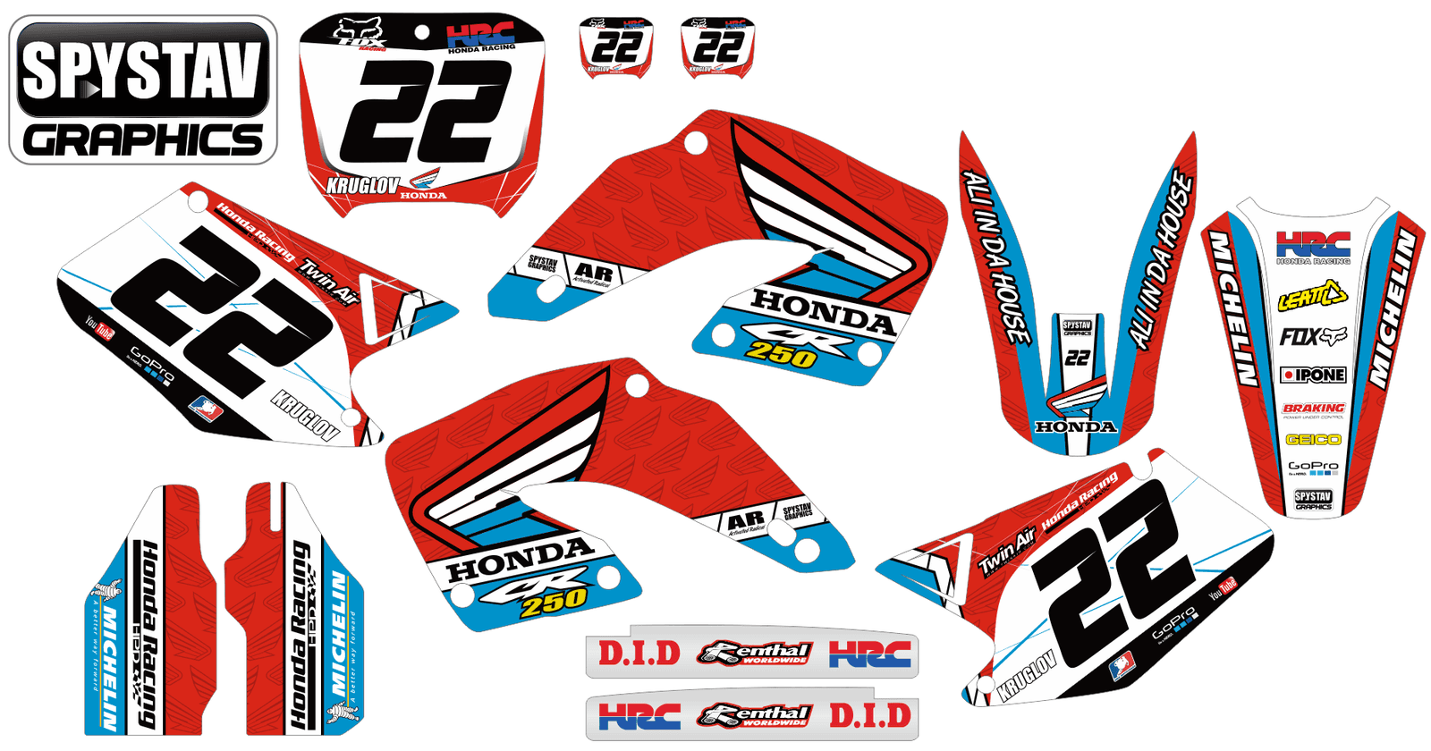 Дизайн №012 — Honda CR250 2001