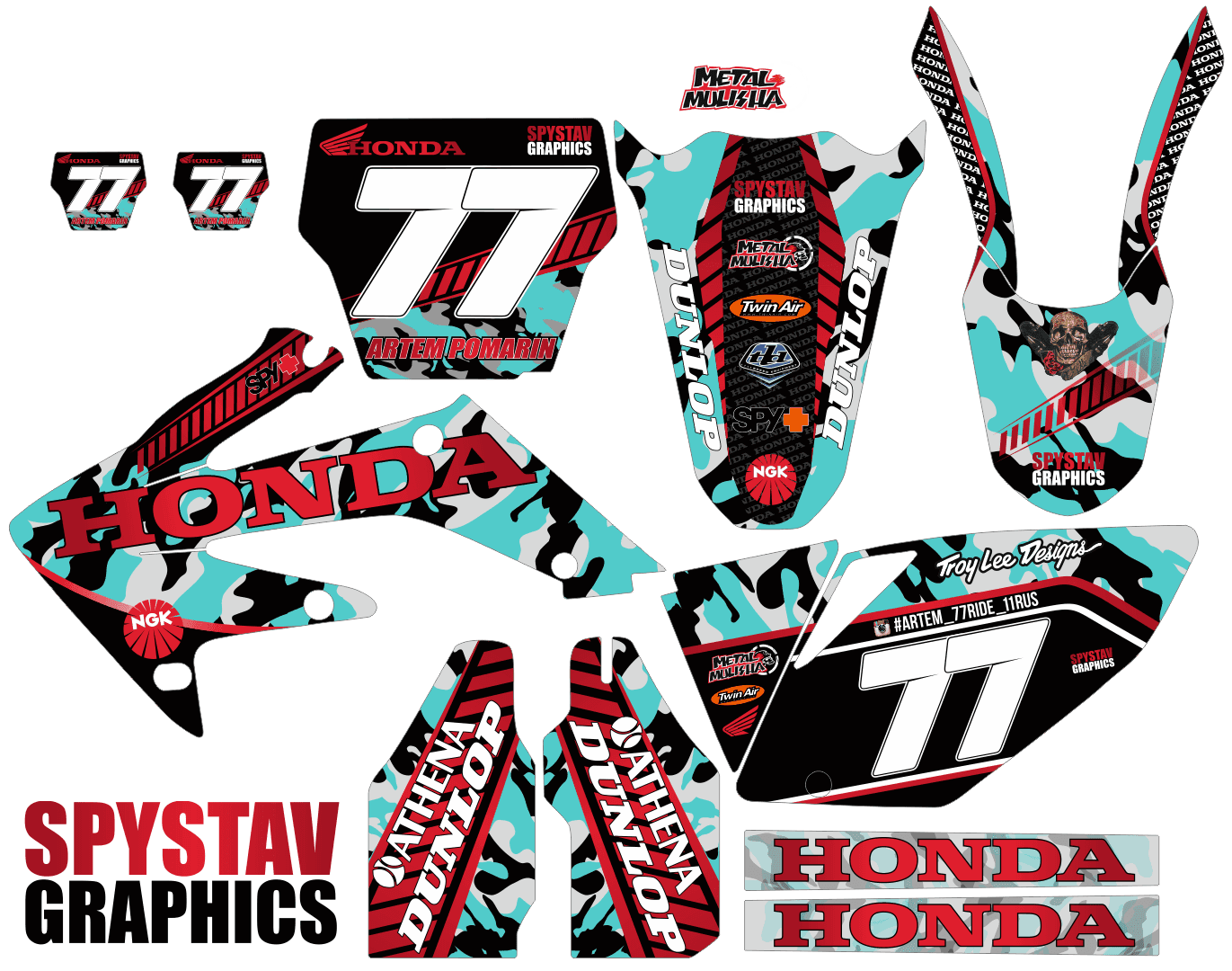 Дизайн №014 — Honda CR250 2005