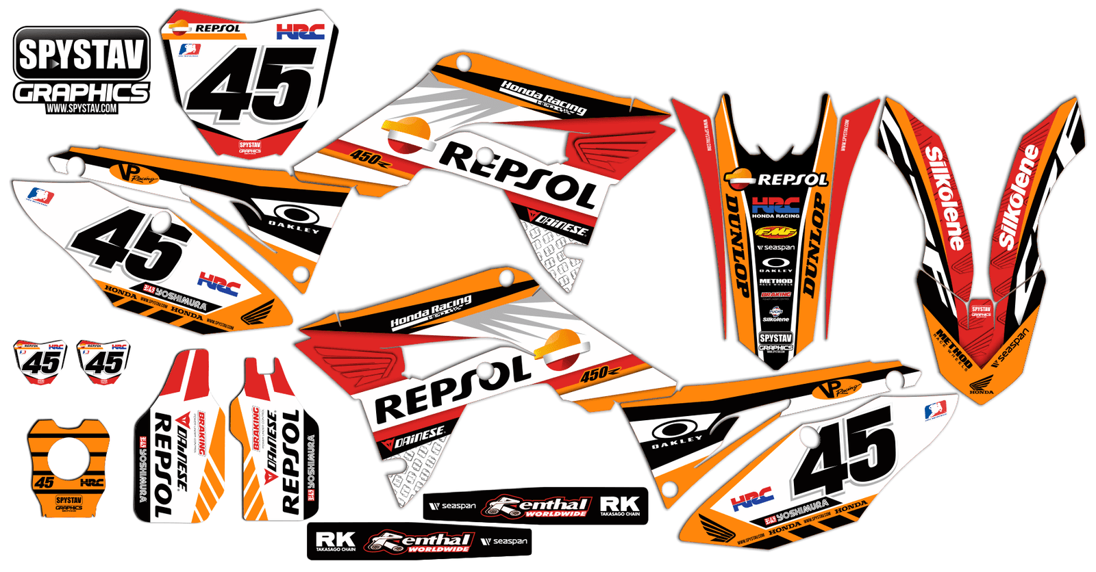 Дизайн №032 Primo — Honda CRF450 2017