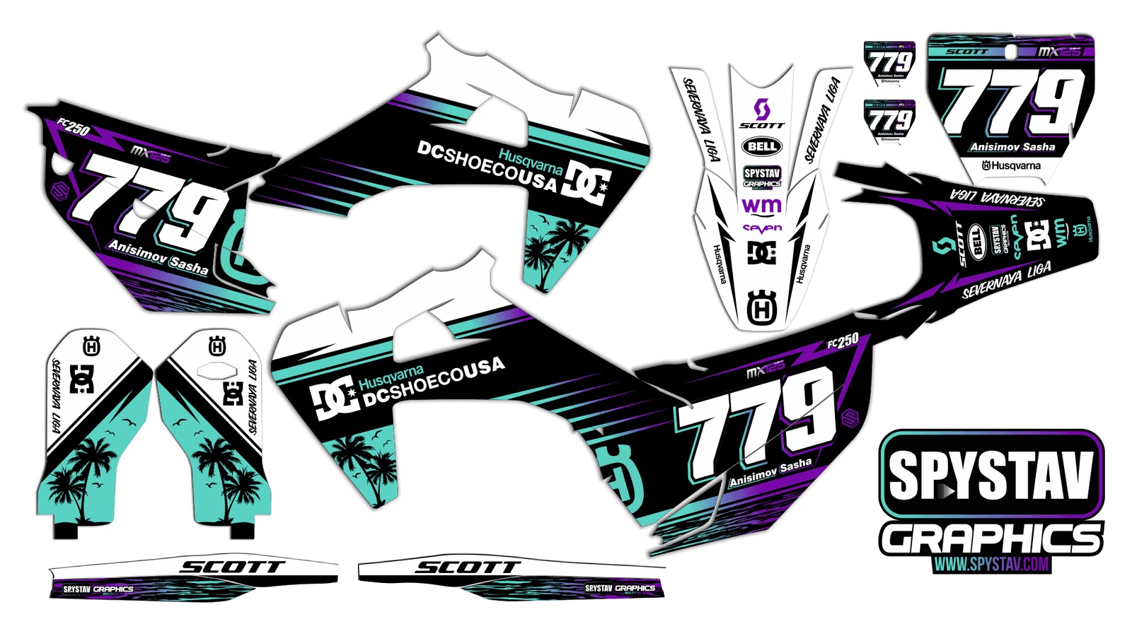 Дизайн №045 — Husqvarna FC250 2019