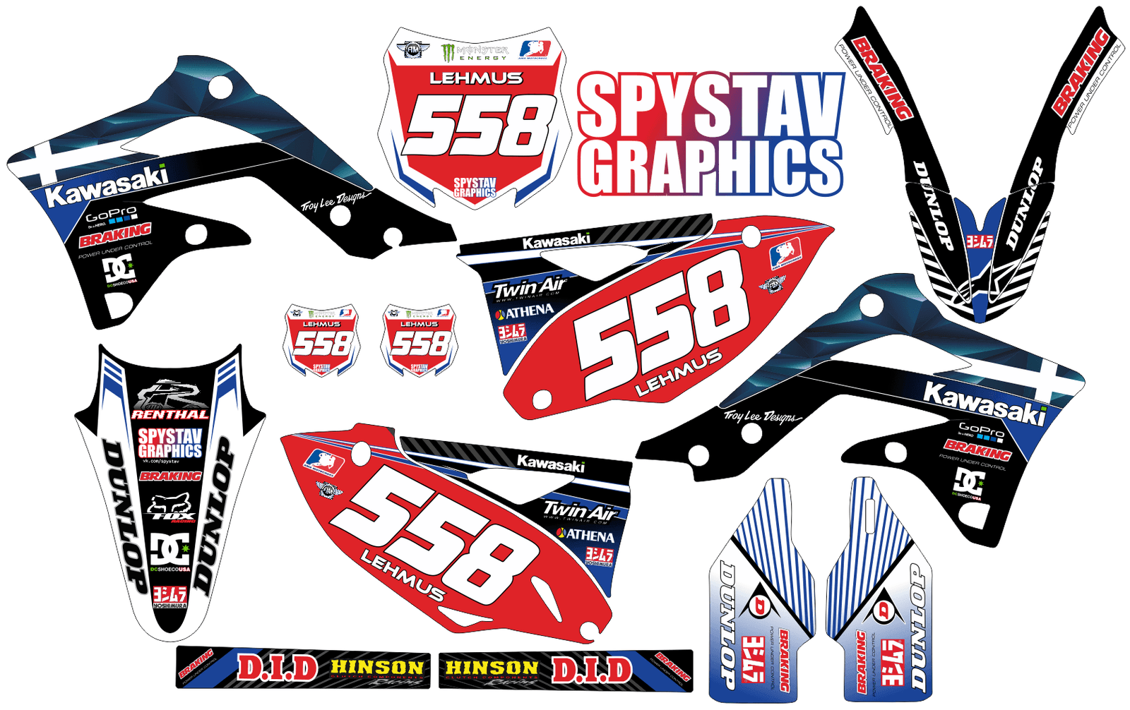 Дизайн №091 Fin — Kawasaki KX450F 2015