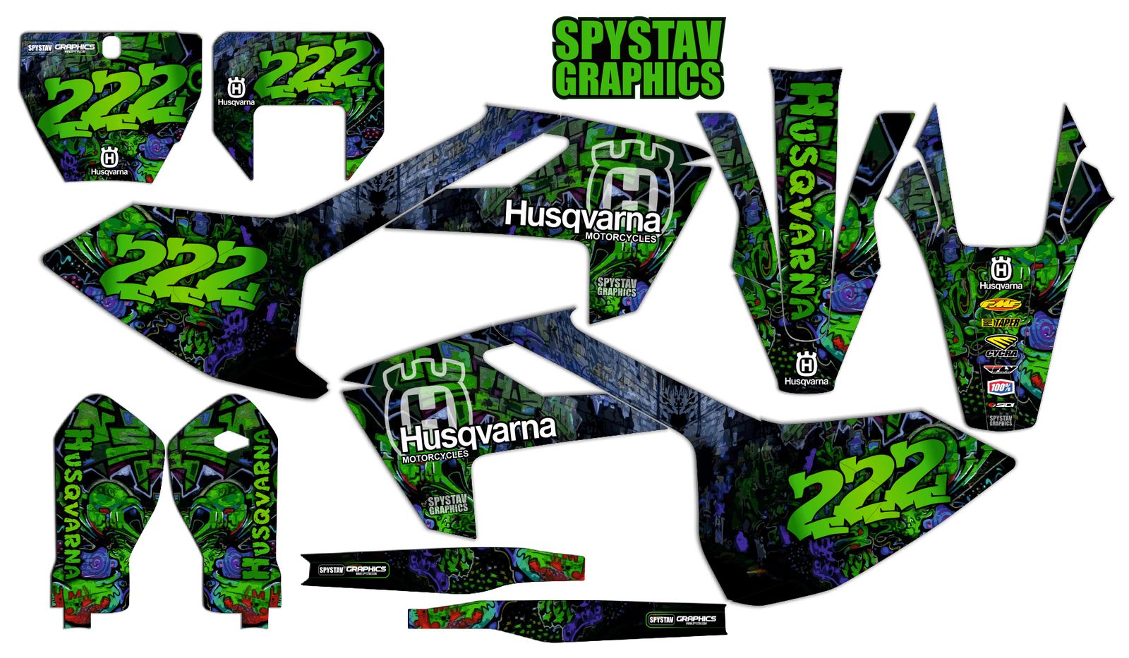 Дизайн №069 Graffiti — Husqvarna TE300 2018