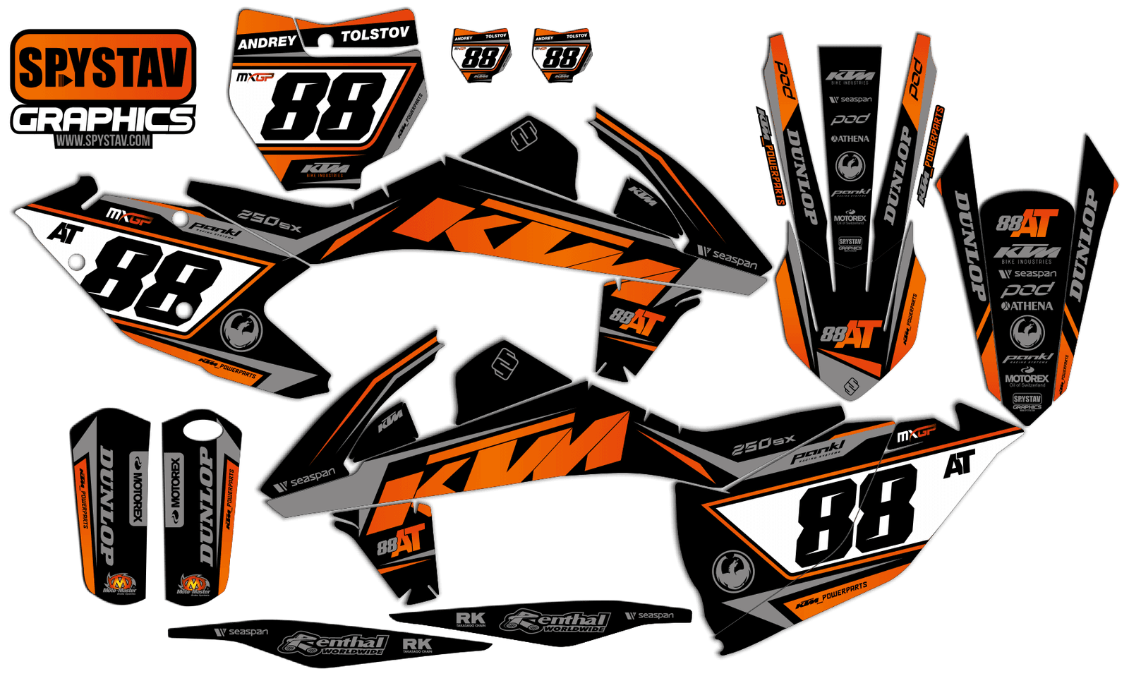 Дизайн №142 — KTM SX250 2018