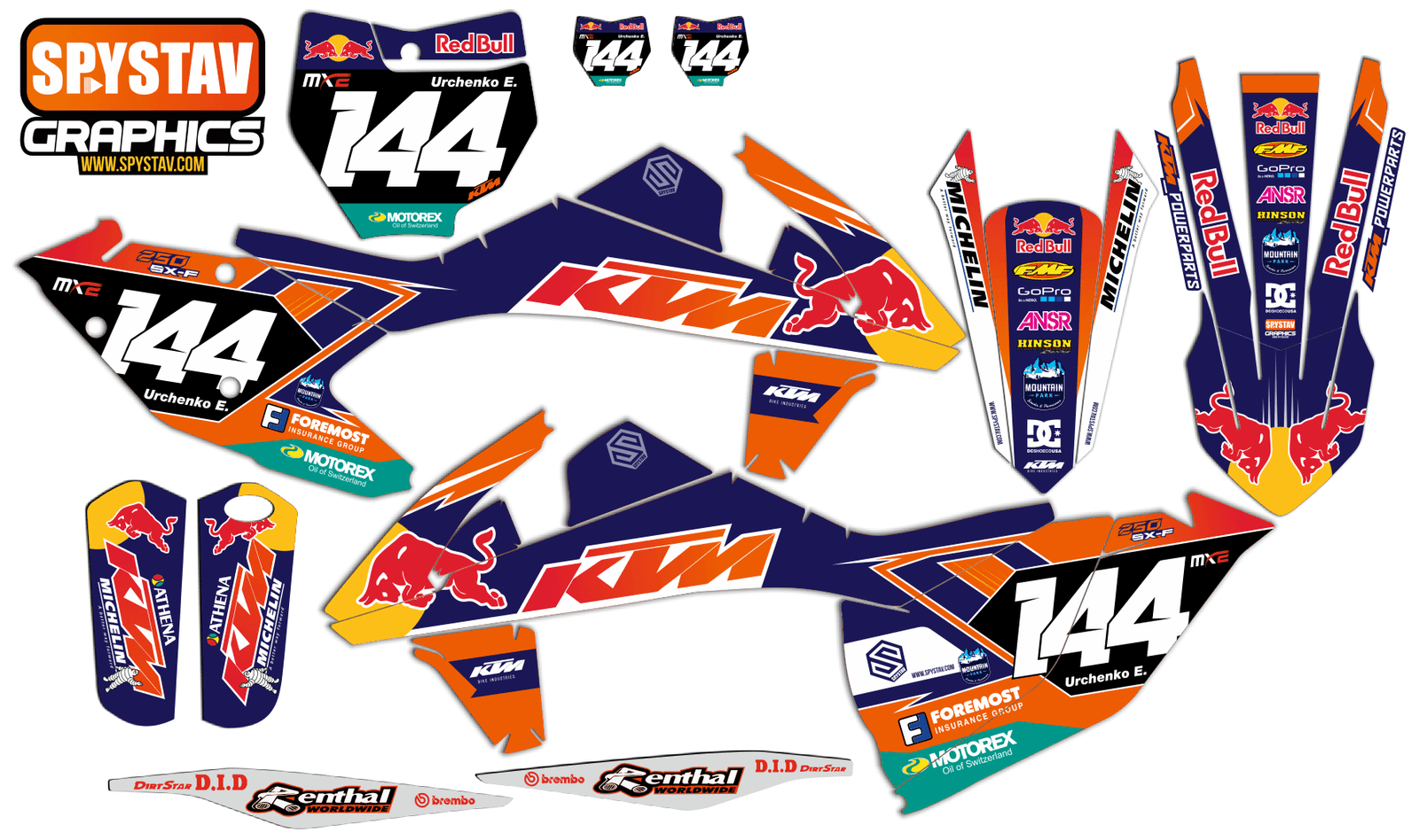 Дизайн №174 — KTM SXF250 2018