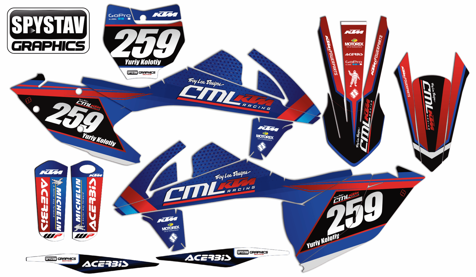 Дизайн №179 Red — KTM SXF350 2018