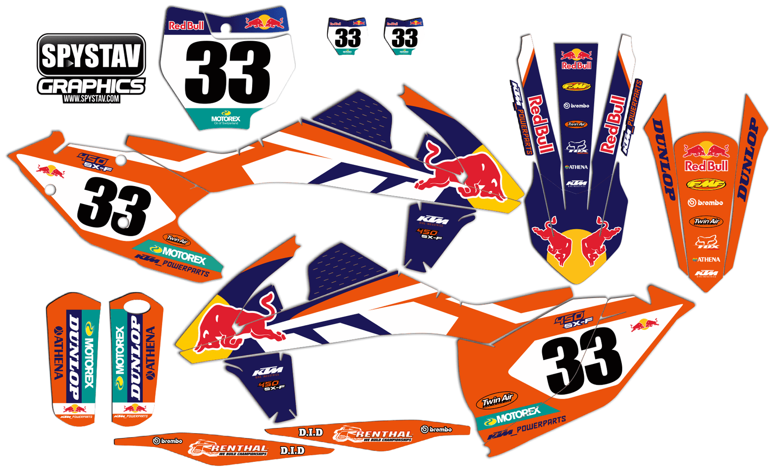 Дизайн №193 factory — KTM SXF450 2017