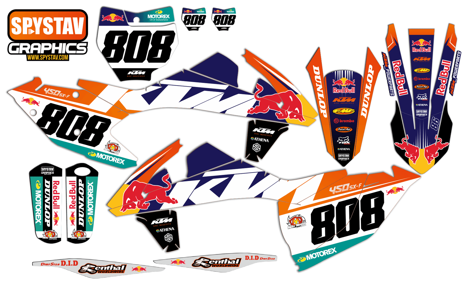 Дизайн №195 — KTM SXF450 2018
