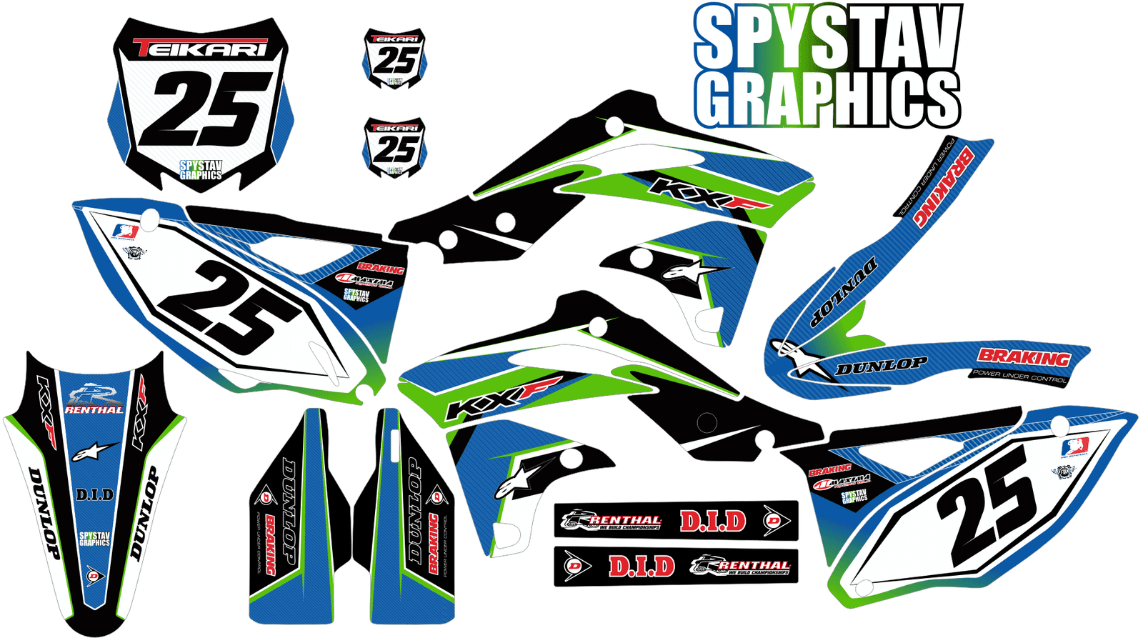 Дизайн №075 Viper Fin — Kawasaki KX250F 2013