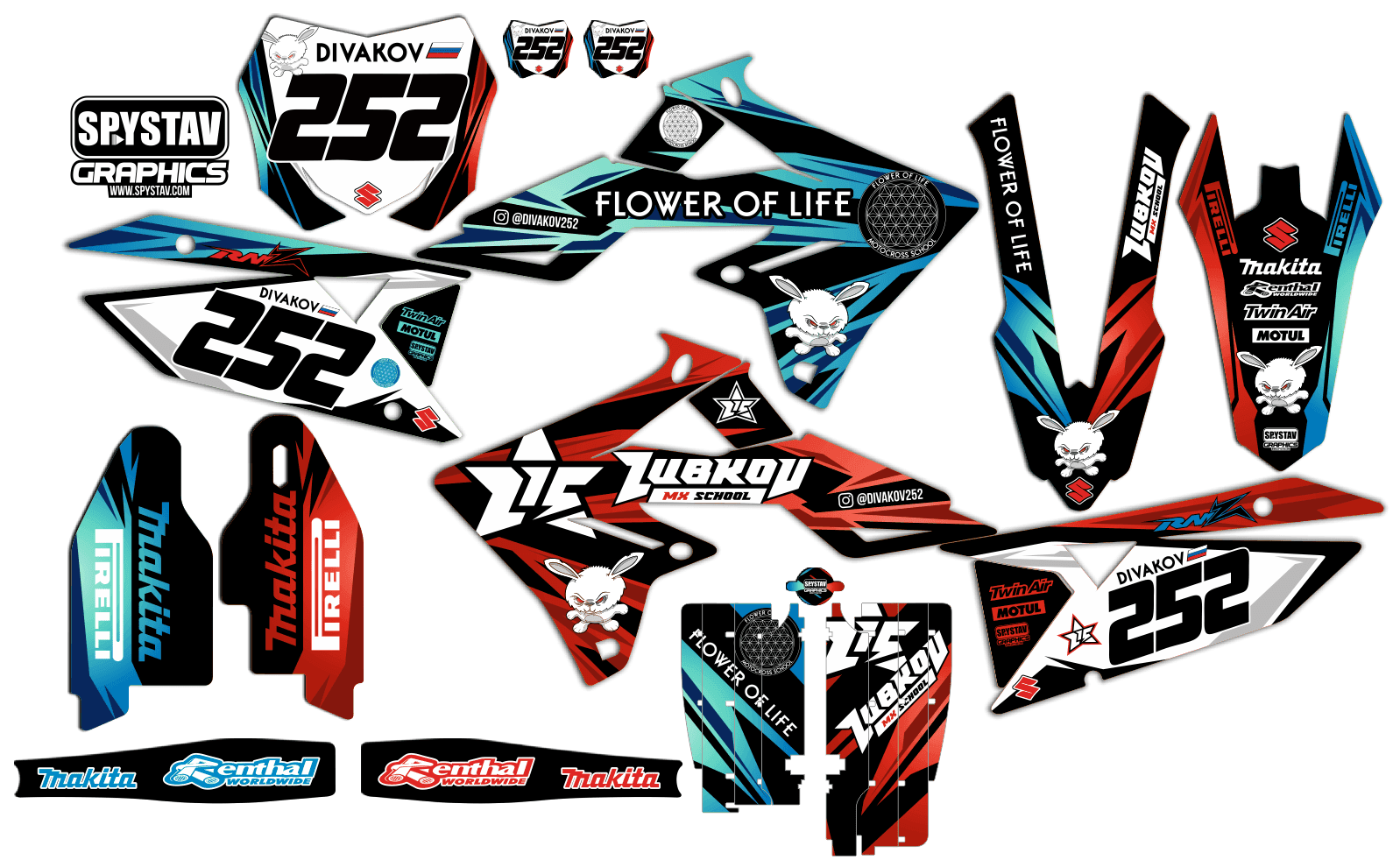 Дизайн №212 — Suzuki RMZ450 2018