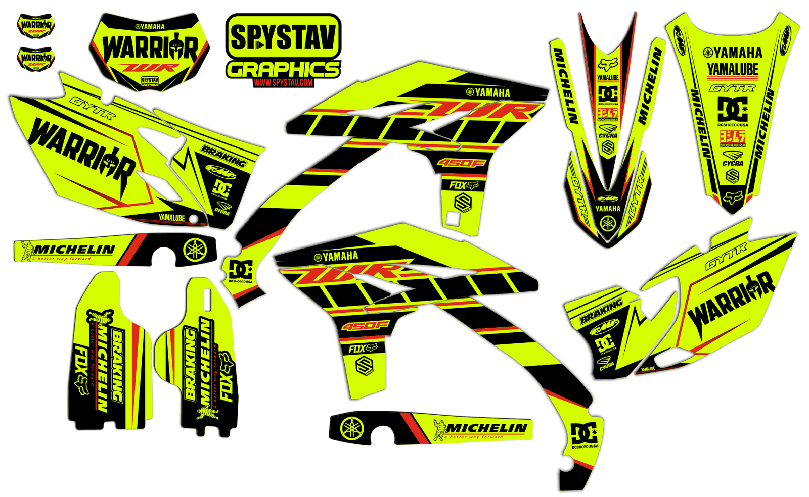 Дизайн №224 Warrior — Yamaha WRF450 2014
